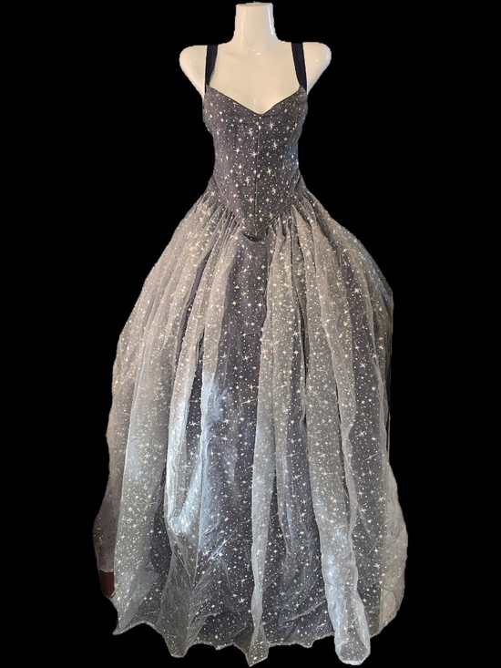 Dresses & Skirts - Custom Made Navy Starry Ball Gown | Evening Dress